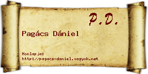 Pagács Dániel névjegykártya